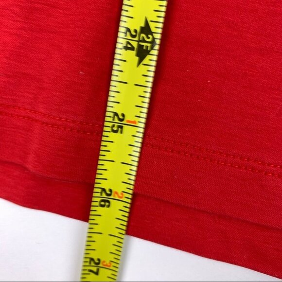 Men’s Red Golf Polo Shirt with Gingham Pattern Large - Picture 7 of 8